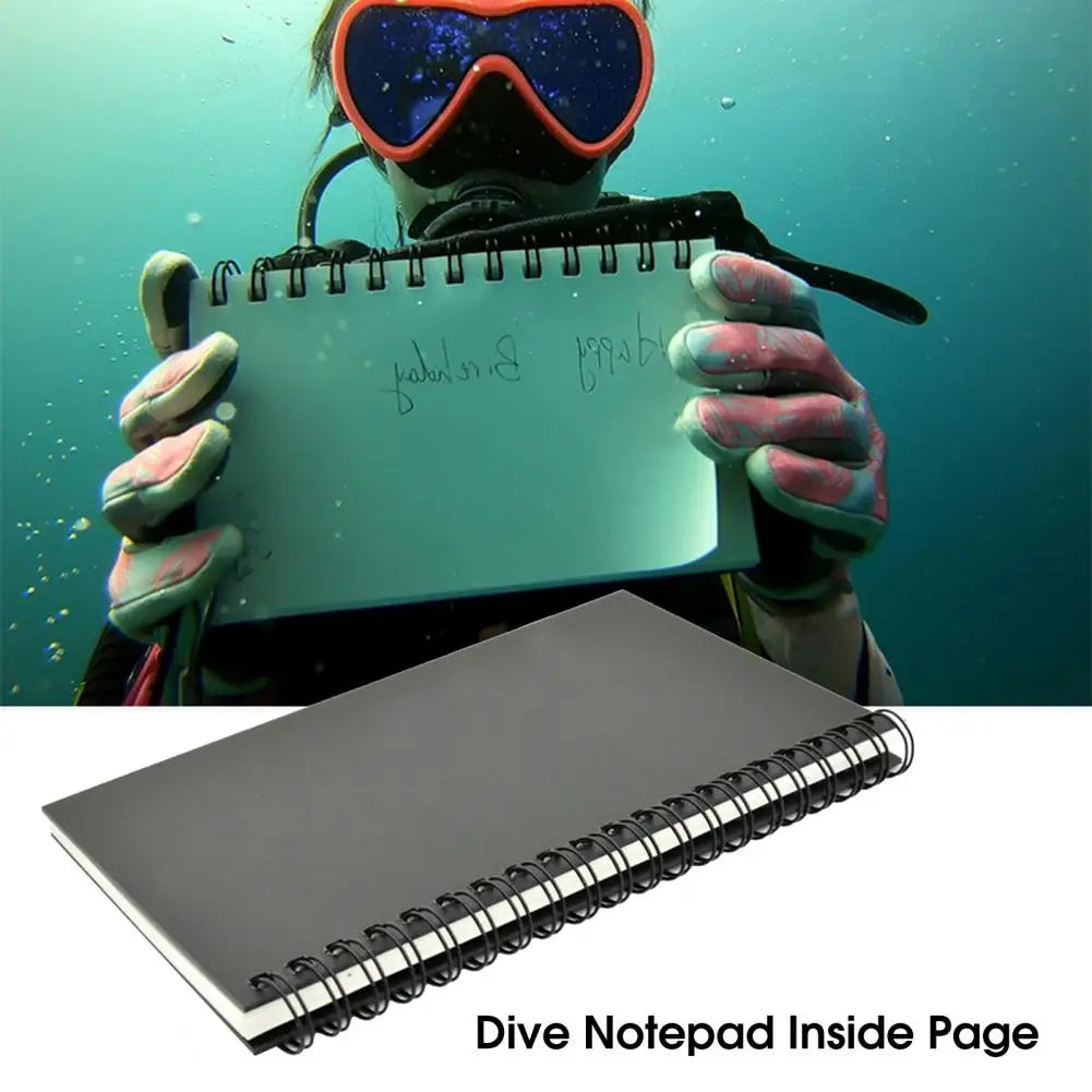 Professional Waterproof Diving Notepad - Lightweight Underwater Notebook for Scuba Diving