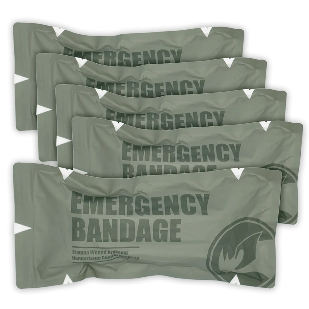 4/6" Israeli Style Emergency Bandage, Trauma Wound Dressing, Combat Tactical First Aid Kit IFAK Supplies