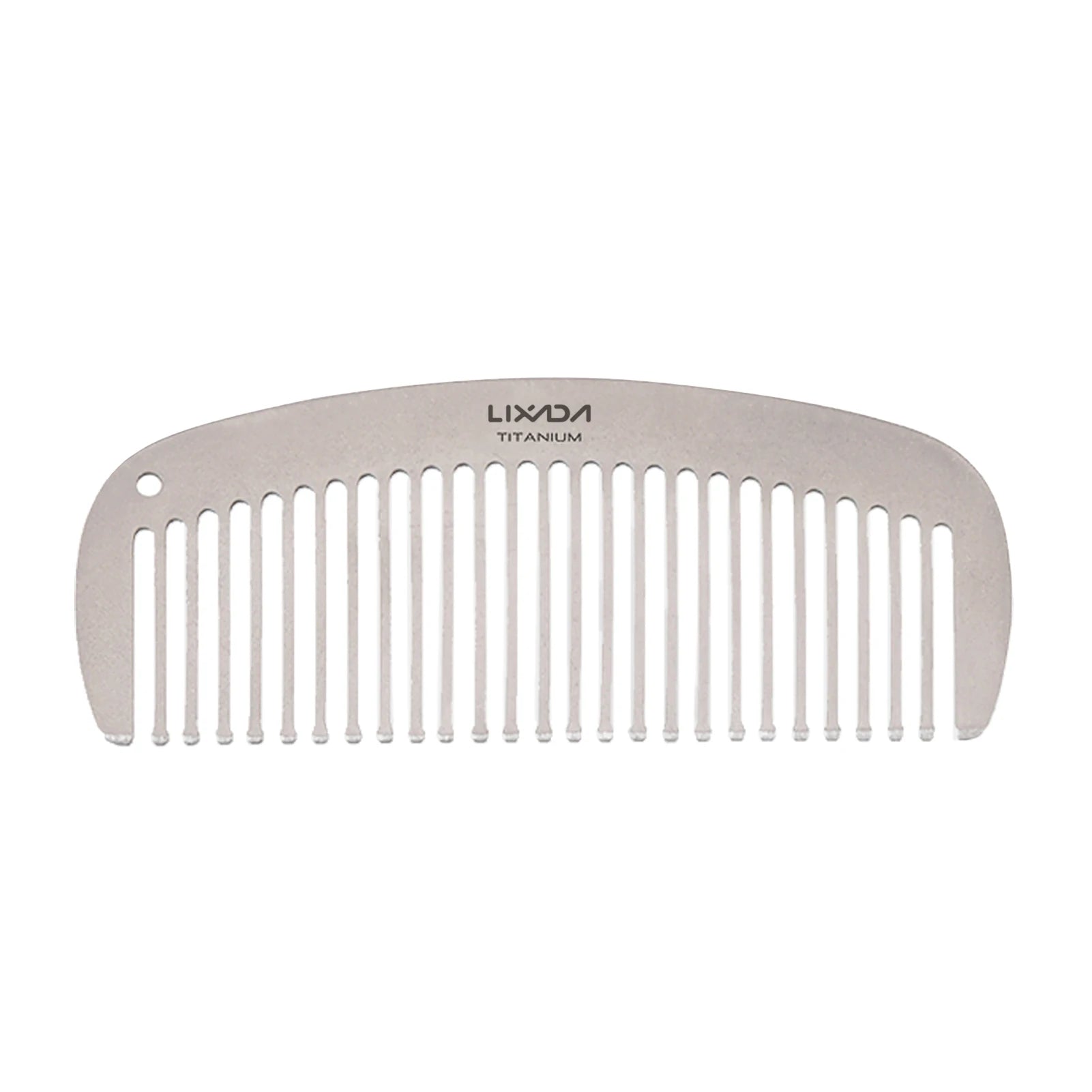 Lixada Titanium Comb Anti-Static Hair Beared Comb Pocket Comb EDC Super Light Titanium Comb Camping Equipment 2024