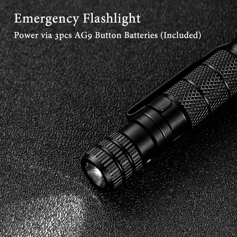 10-in-1 Tactical Pen - Essential Survival Tool with Flashlight, Screwdriver, Bottle Opener, and Self-Defense Features for Any Emergency