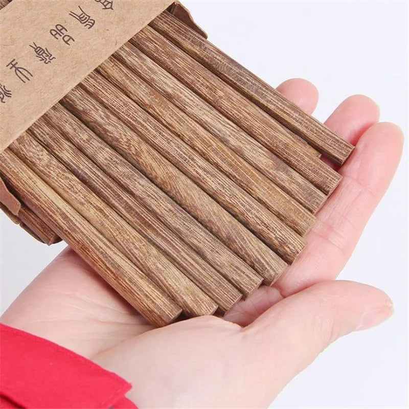 10 Pairs Reusable Bamboo Chopsticks - Eco-Friendly Natural Wood Tableware