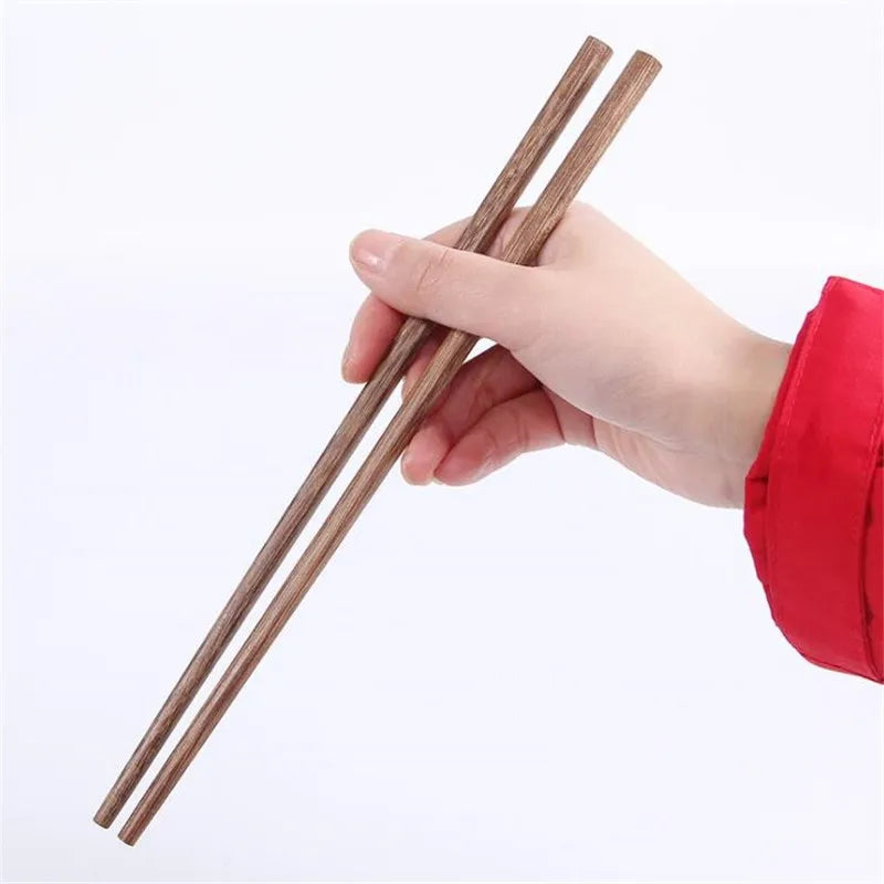 10 Pairs Reusable Bamboo Chopsticks - Eco-Friendly Natural Wood Tableware