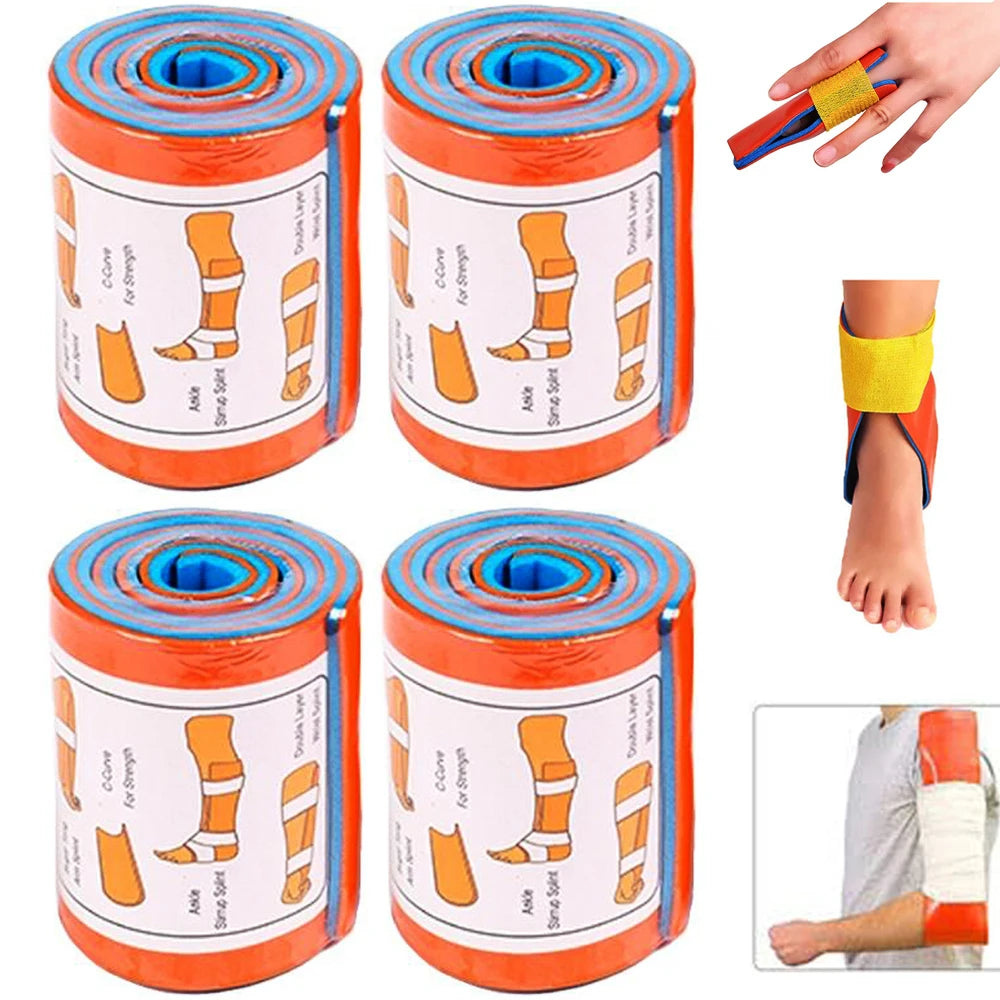 New First Aid Universal Aluminum Splint Roll Medical Survival Polymer for Fixture Bone Emergency Medical Kit Outdoor Travel