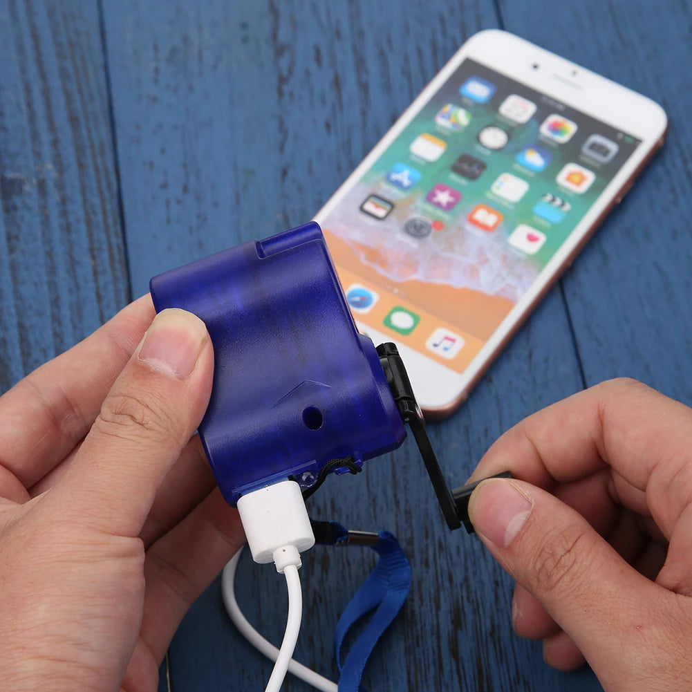 Portable Hand Crank Dynamo Charger: Your Lifeline in Emergencies - Power Up Your Devices Anywhere, Anytime!