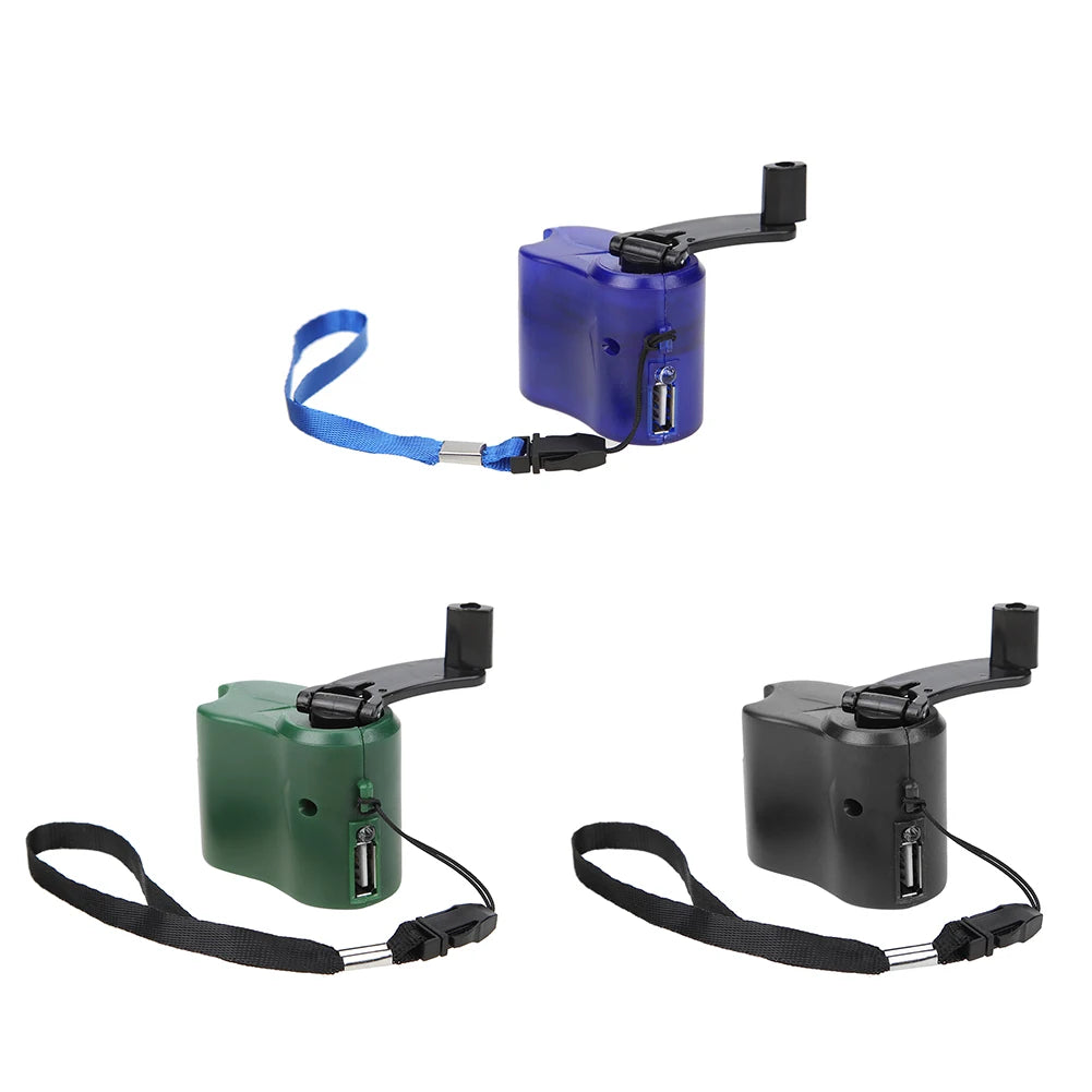 Portable Hand Crank Dynamo Charger: Your Lifeline in Emergencies - Power Up Your Devices Anywhere, Anytime!