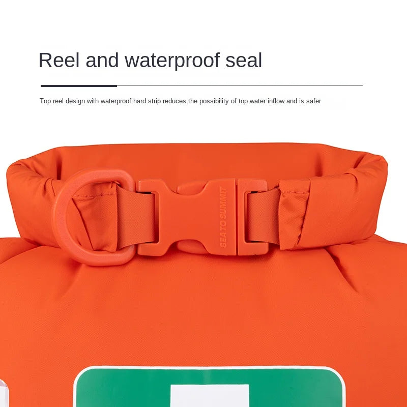 Waterproof First Aid Bag Roll Top Boat Emergency Kit with Visualization for Fishing Kayaking Boating Swimming Camping Rafting