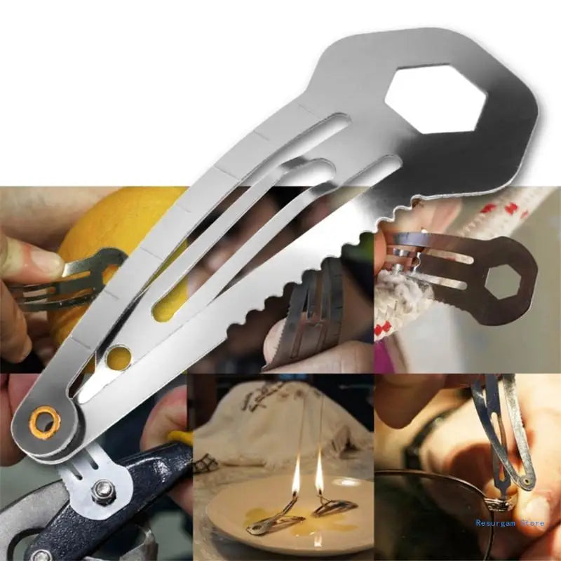 Survival Hairpin: Versatile Stainless Steel Self-Defense Multi-Tool