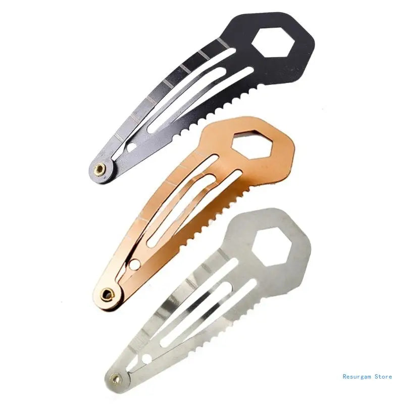 Survival Hairpin: Versatile Stainless Steel Self-Defense Multi-Tool