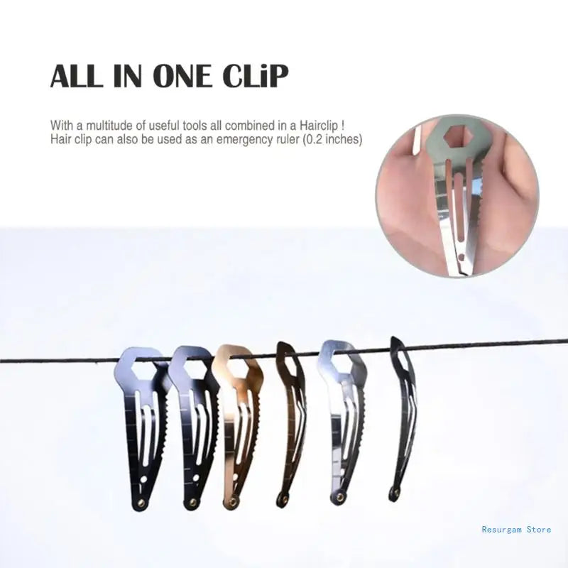 Survival Hairpin: Versatile Stainless Steel Self-Defense Multi-Tool