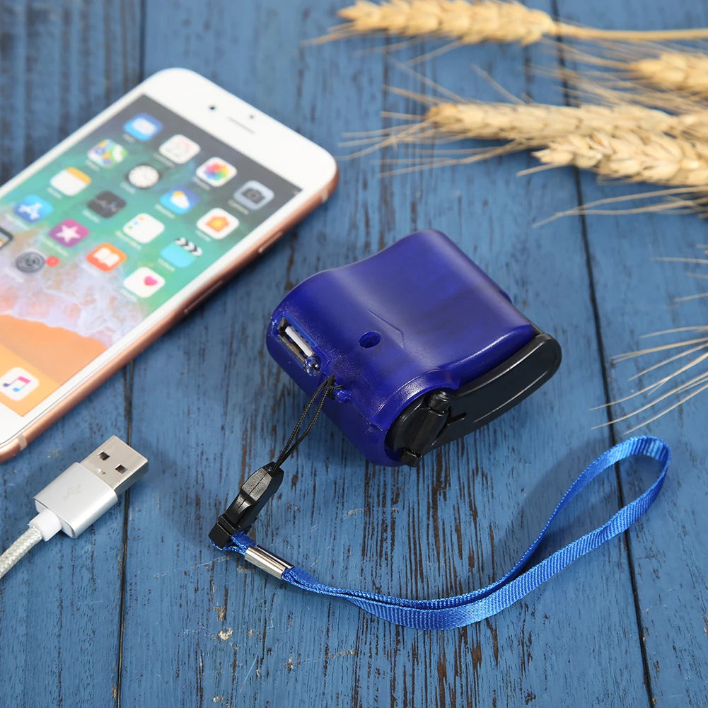 Portable Hand Crank Dynamo Charger: Your Lifeline in Emergencies - Power Up Your Devices Anywhere, Anytime!