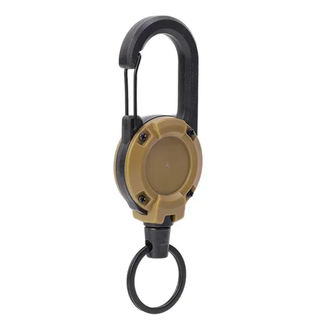 Automatic Retractable Wire Rope Luya Anti-Theft Tactical Keychain Telescopic Belt Keyring Outdoor Carabiner Hook Backpack Buckle