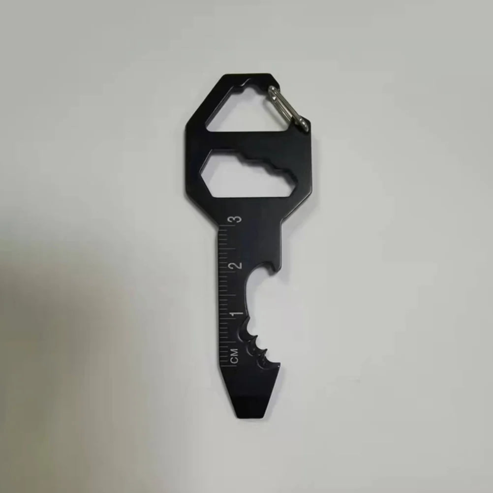 Multifunction Survival Tool Card - Steel Keychain for Men