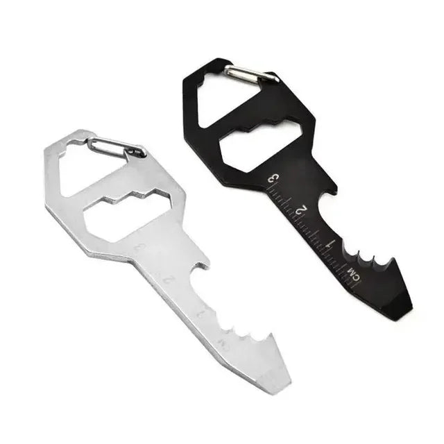 Multipurpose Quickdraw Carabiner Buckle - Outdoor Keychain Multi Tool for Camping, Hiking, Mountain Climbing