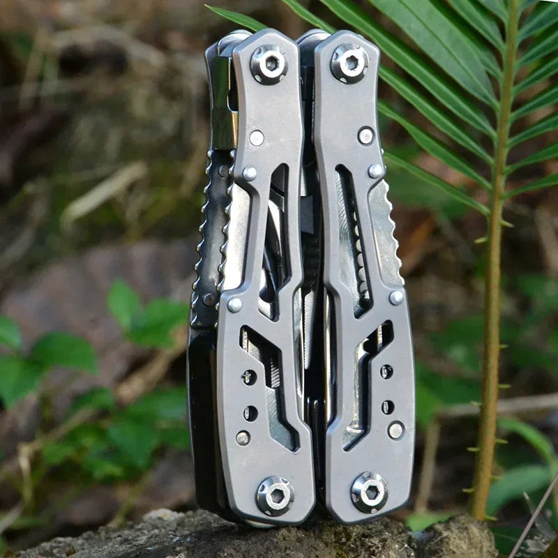 SurvivalPro Multitool: Portable Stainless Steel Folding Knife with Pliers for Outdoor Camping