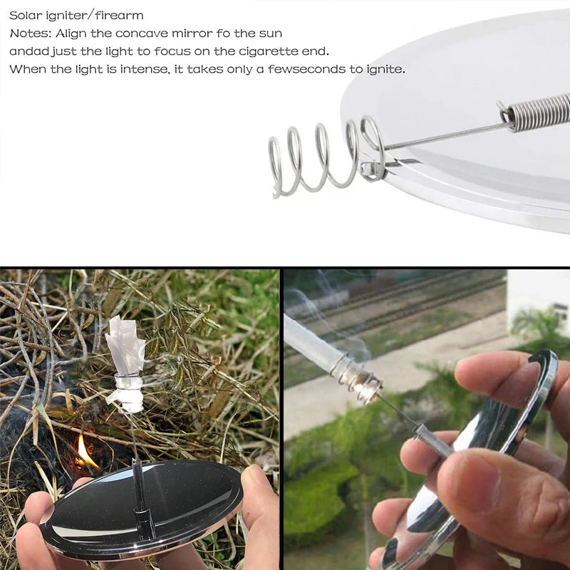 SunSpark Fire Starter: Solar-Powered Outdoor Survival Tool