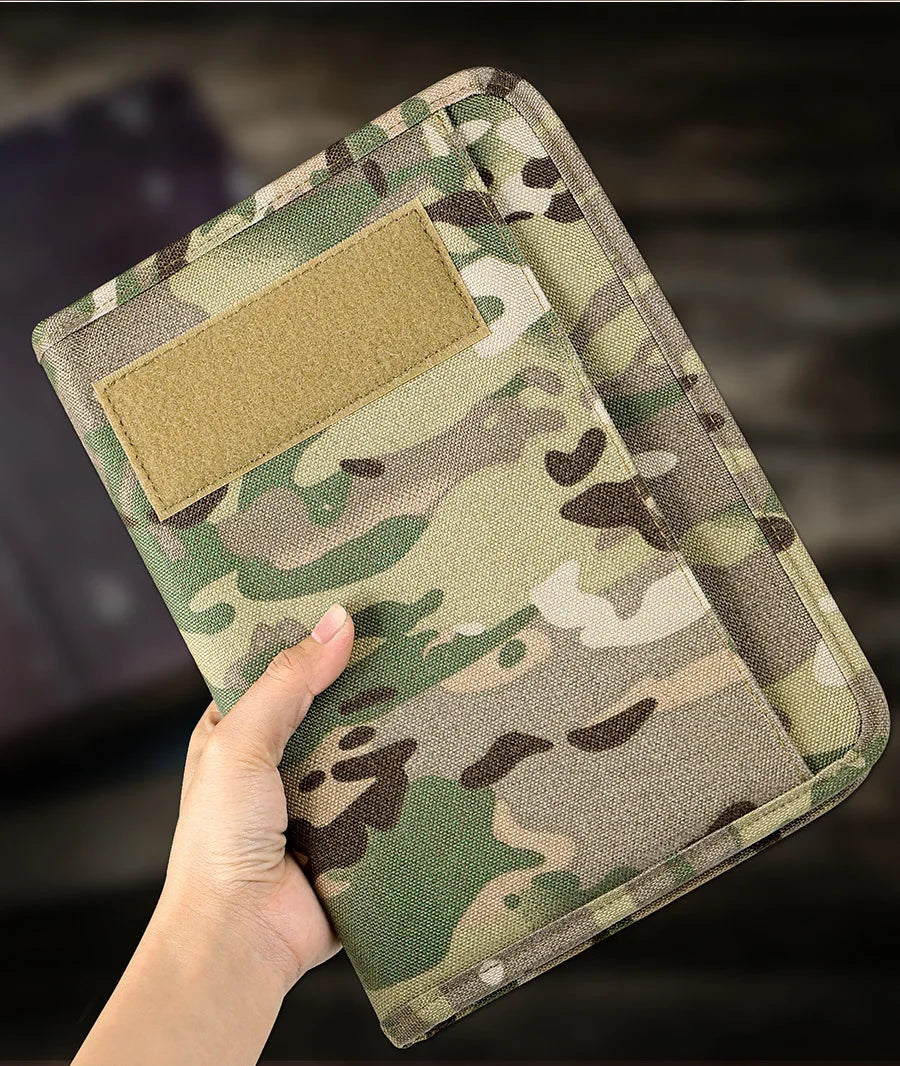 Tactical Camouflage Book Cover - Outdoor Diary with Abrasion Resistance for Military Supplies