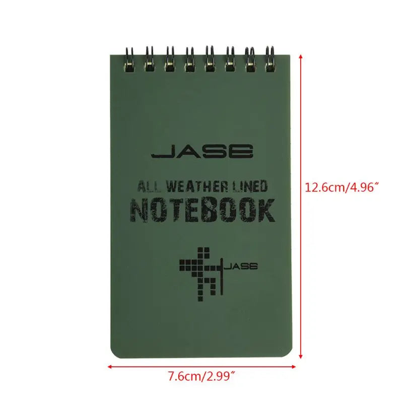 Tactical Waterproof Notebook - All-Weather Writing Paper for Military, Outdoors, Camping