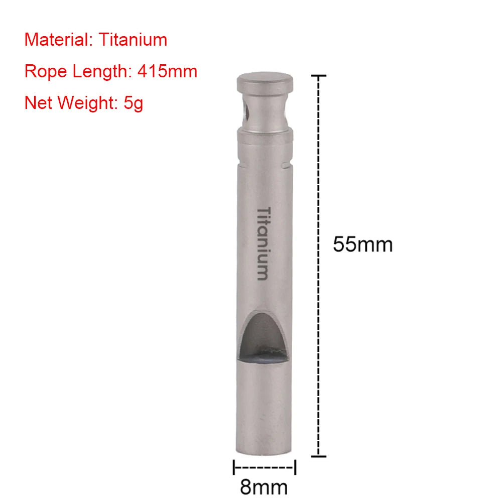 Titanium Whistle: Lightweight, Corrosion-Resistant Survival Tool for Outdoor Enthusiasts