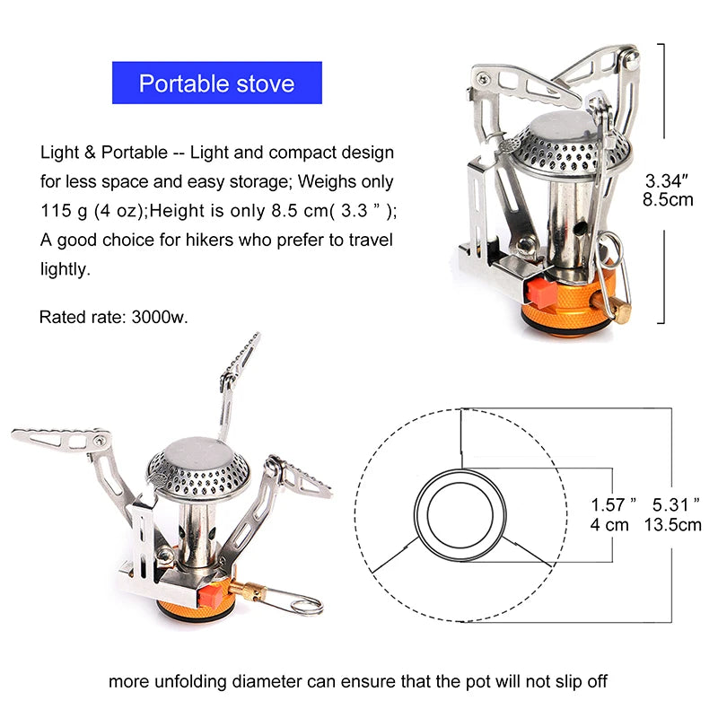 Portable Gas Stove Heater for Camping and Survival