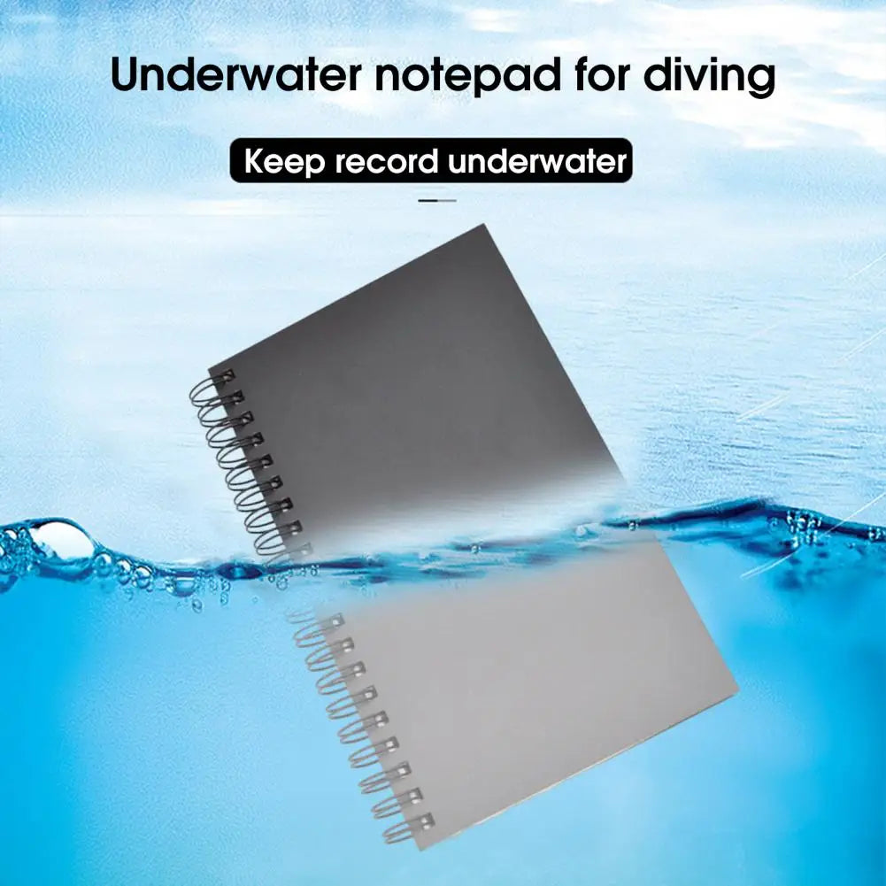 Professional Waterproof Diving Notepad - Lightweight Underwater Notebook for Scuba Diving